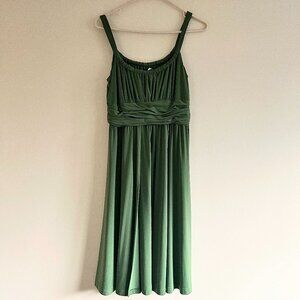Jones New York Green, Knee-Length Formal Gown
